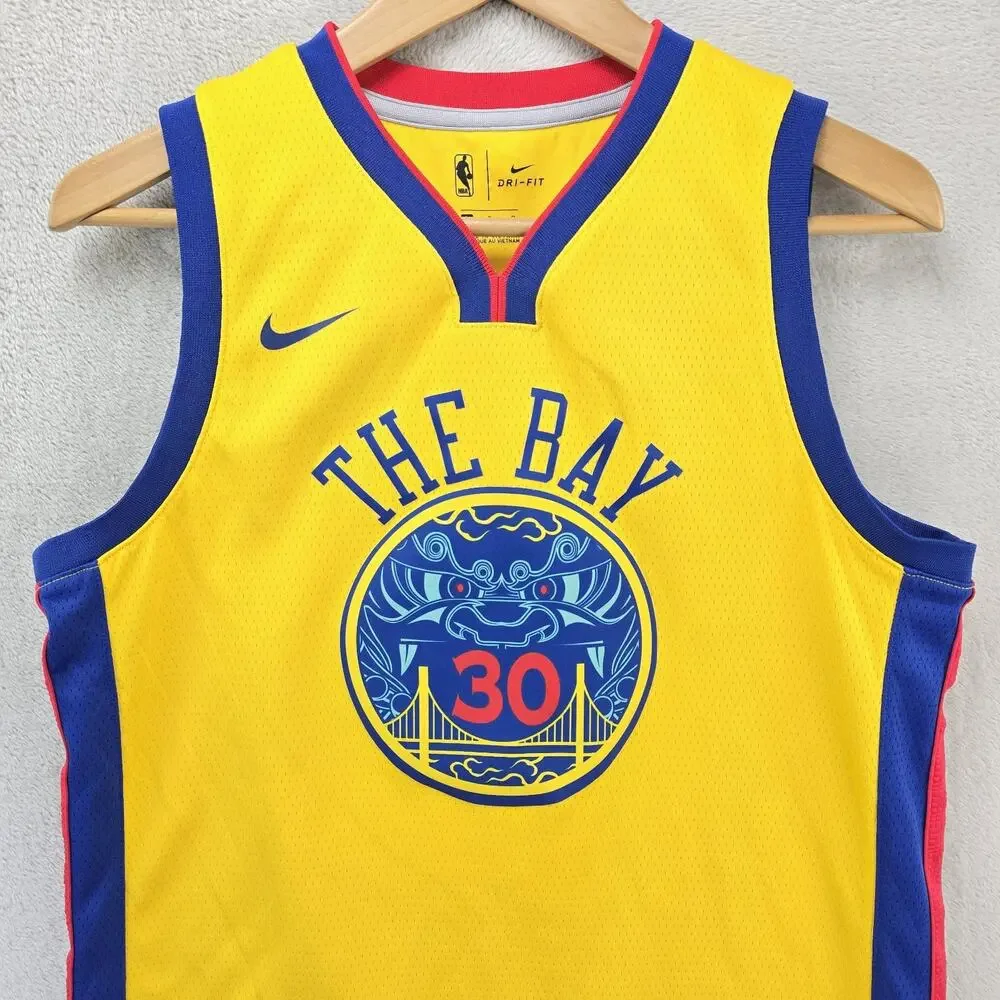 Stephen Curry The Bay Chinese New Year Golden State Warriors Jersey Youth Large